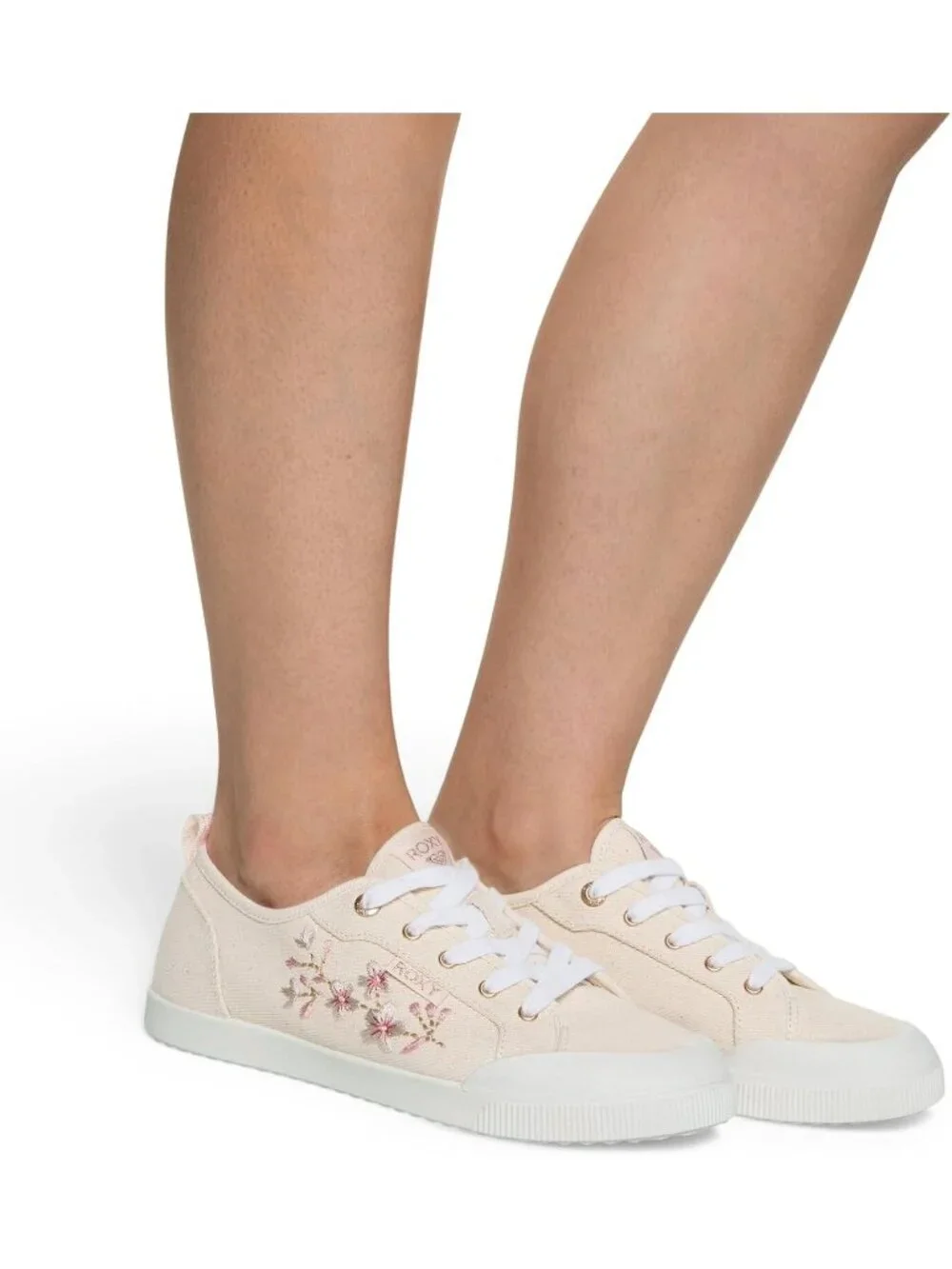 Women's Ivory Lightweight Low Top Lace Up Casual Fashion Shorebreak Sneakers
